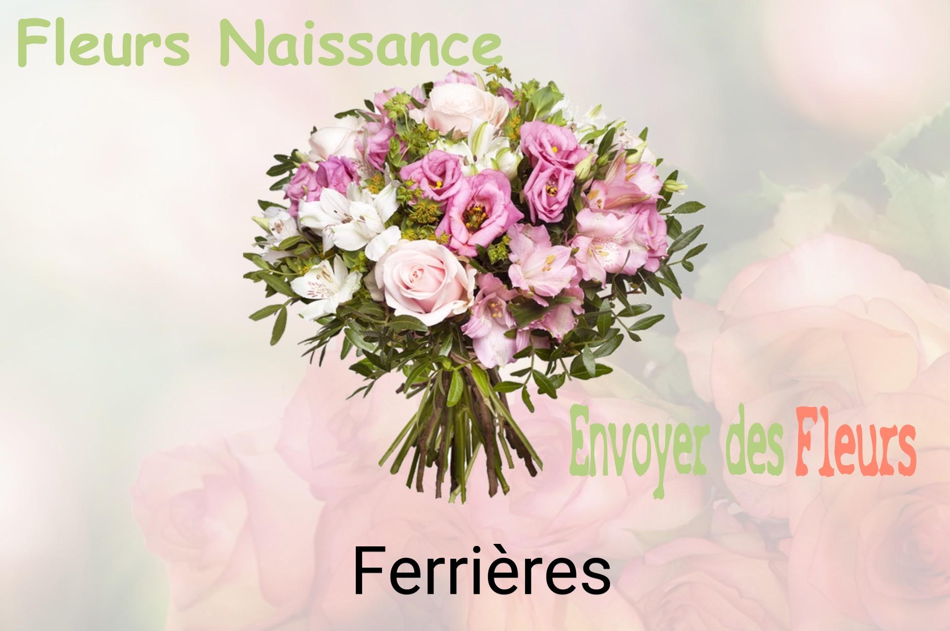 Bouquet de fleurs de naissance livré à Ferrières